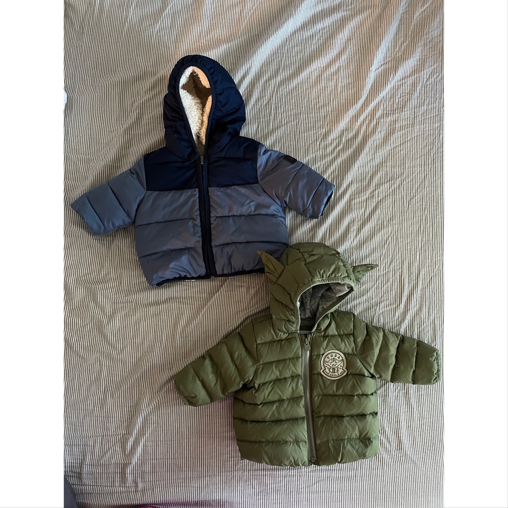 Baby Gap jackets. So warm, cozy, and cute!